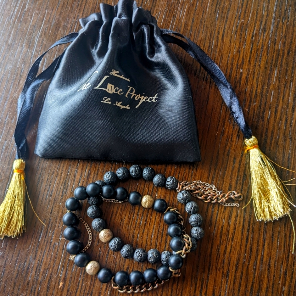 The Lace Project Black Matte Set